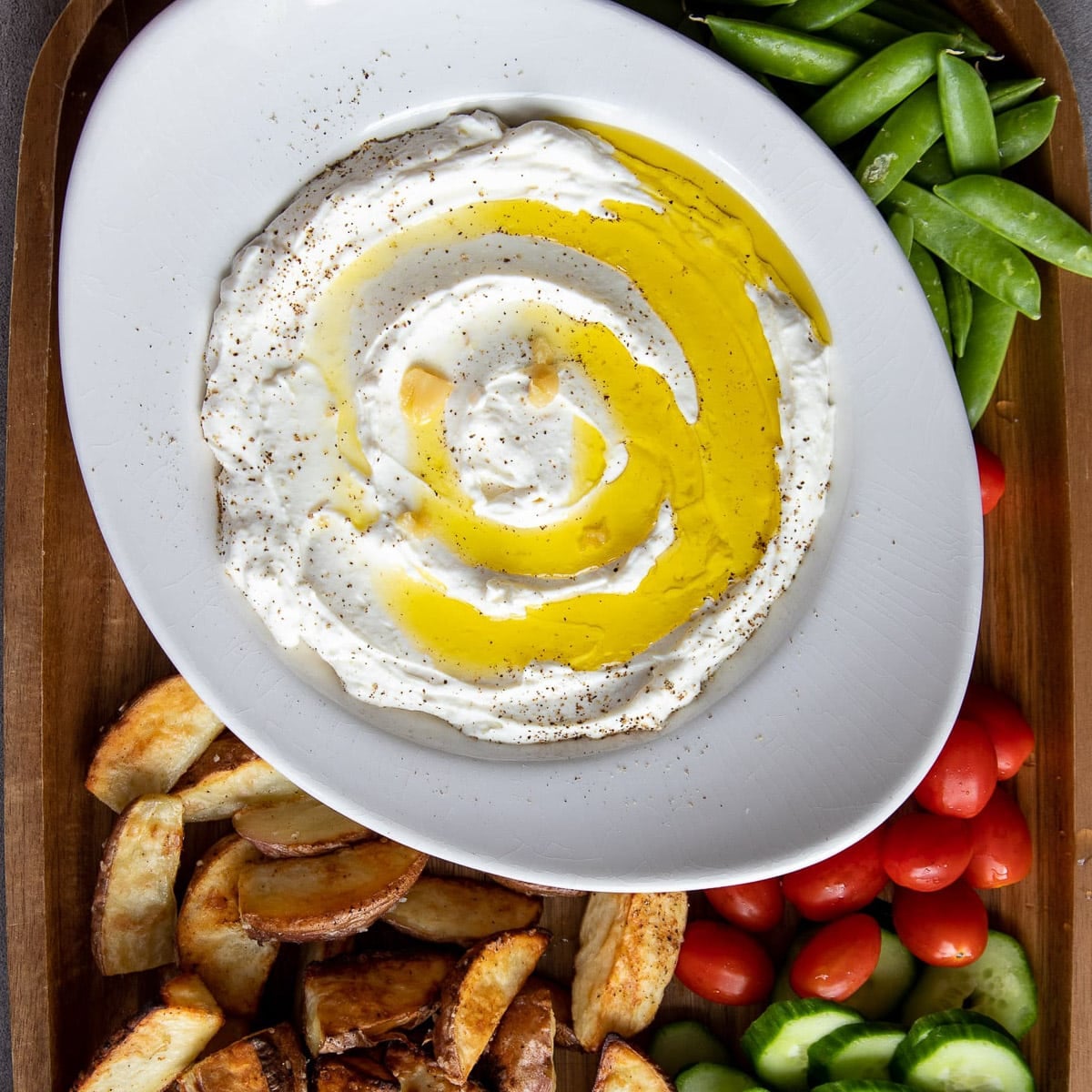 Garlic Labne Easy Roasted Garlic Labneh - A Red Spatula