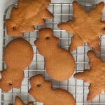 Christmas ornaments on a cooling rack.