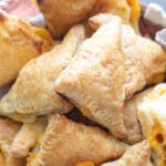 Ham and Cheese Turnovers in a bowl.