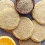 Orange Cardamom Shortbread Cookies.