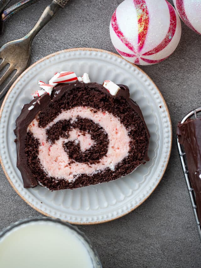 Chocolate Mint Cake Roll
