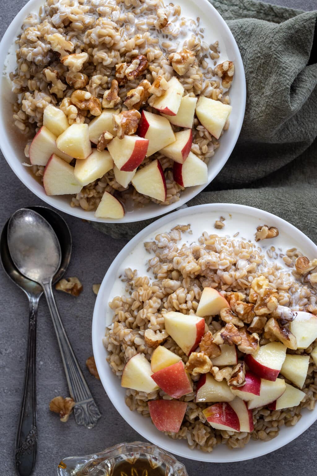 Breakfast Oat Groats Instant Pot Recipe A Red Spatula