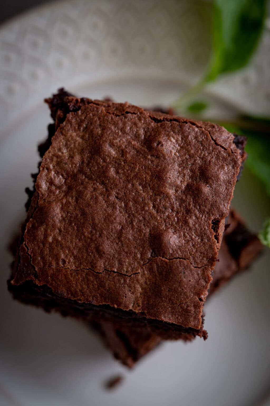 Fresh Mint Brownies A Red Spatula