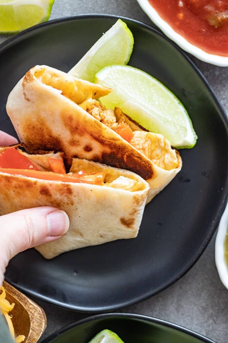 Chicken Fajita Crunchwrap Recipe A Red Spatula
