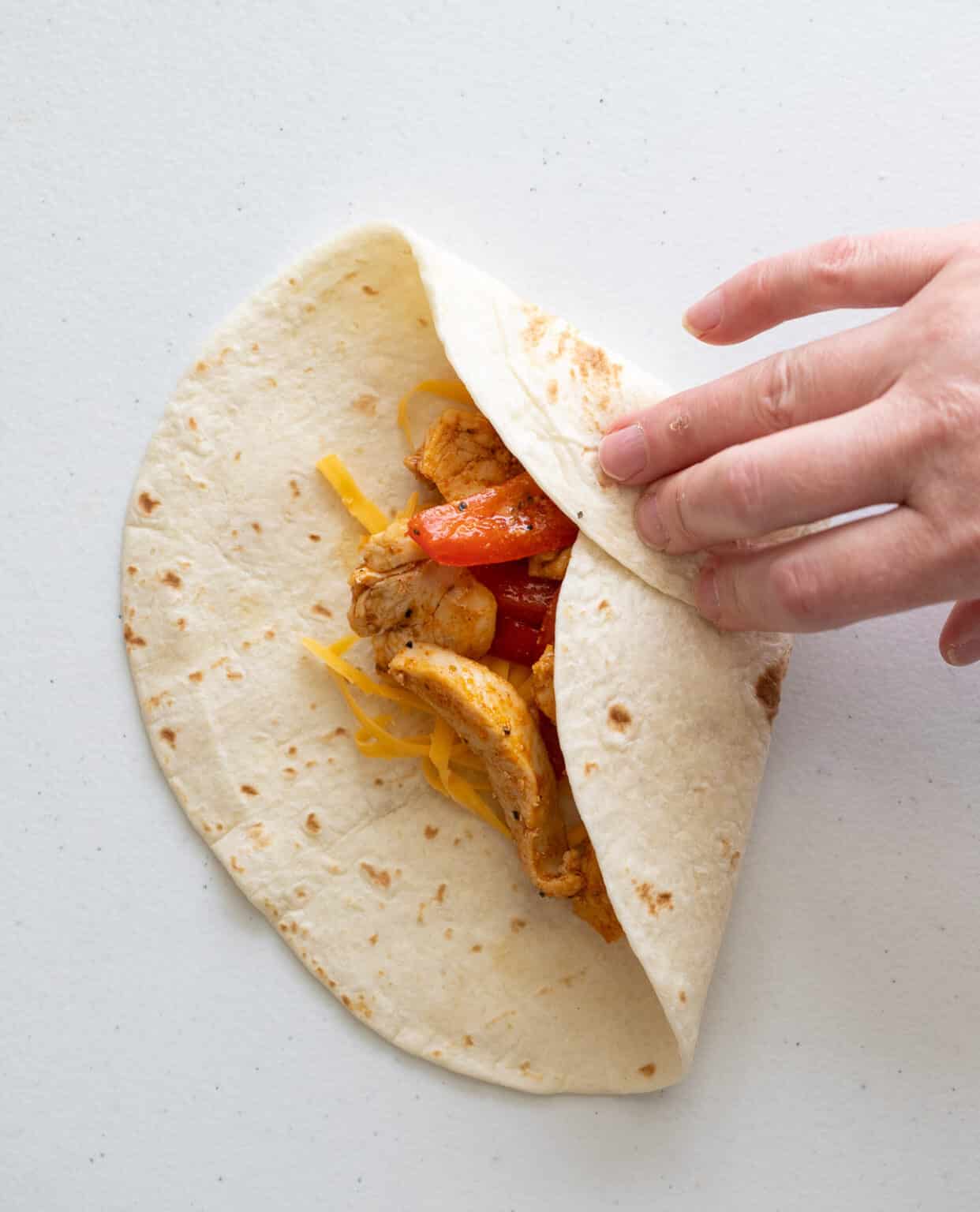 Chicken Fajita Crunchwrap Recipe A Red Spatula