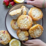 Strawberry lemonade muffins.