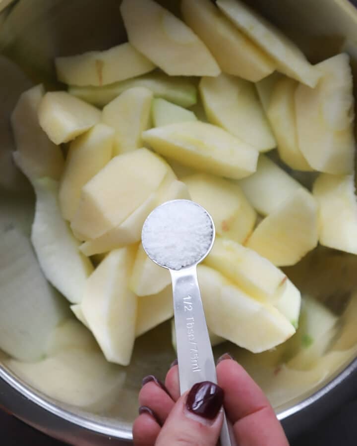 Apple Pie Filling With Tapioca A Red Spatula