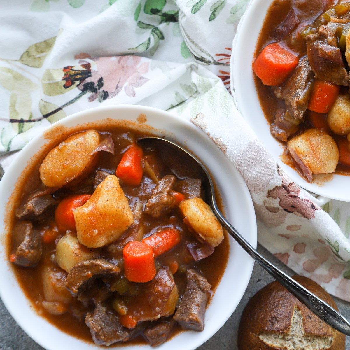 Pressure Cooker Beef Stew Recipe A Red Spatula