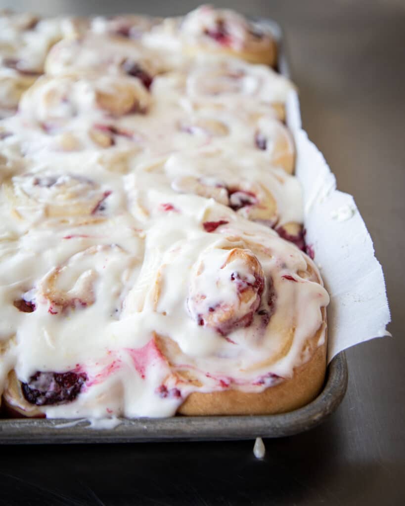 Soft and Fluffy Raspberry Rolls - A Red Spatula